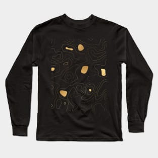 golden Pattern Long Sleeve T-Shirt